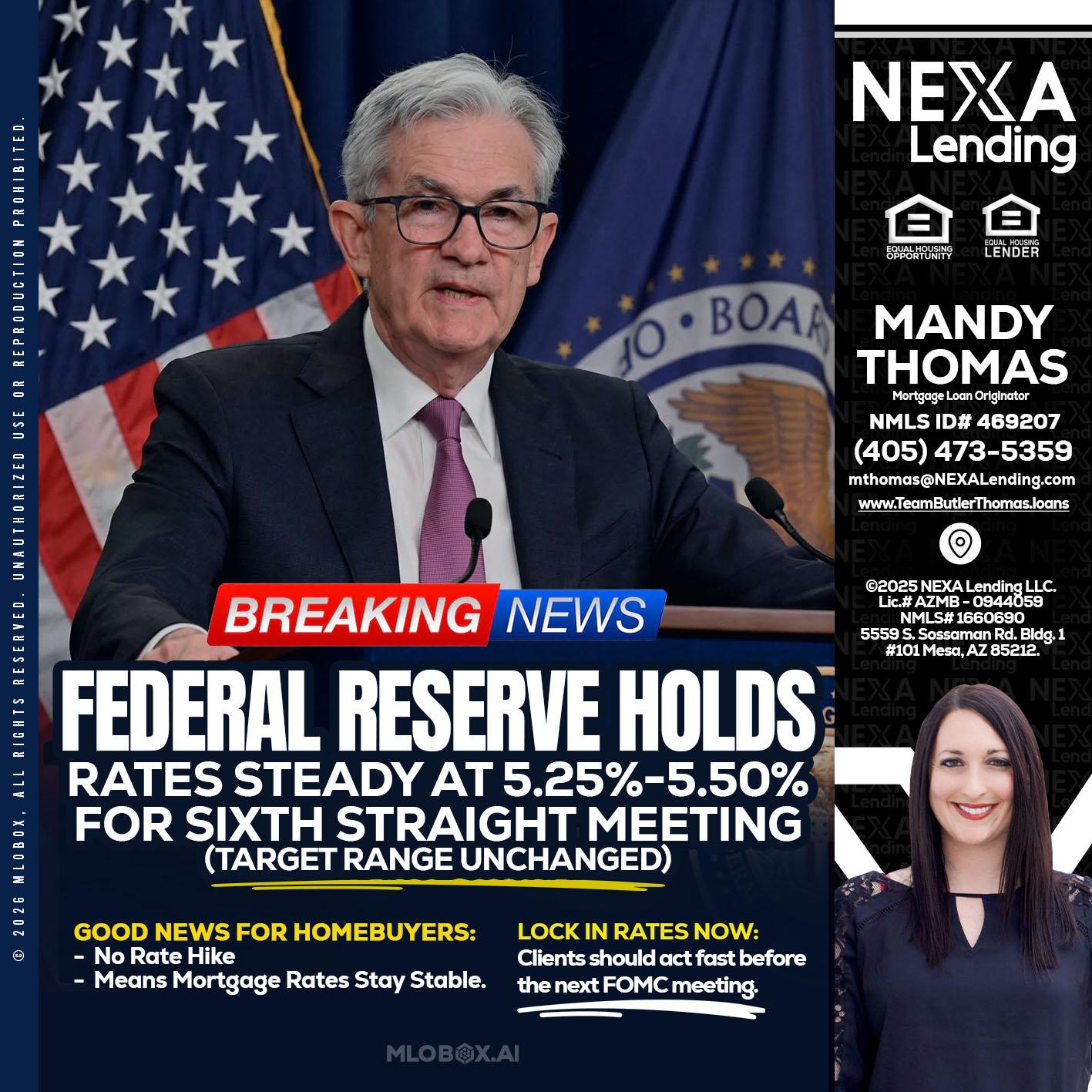 federal reserve - Mandy Thomas -Branch Manager