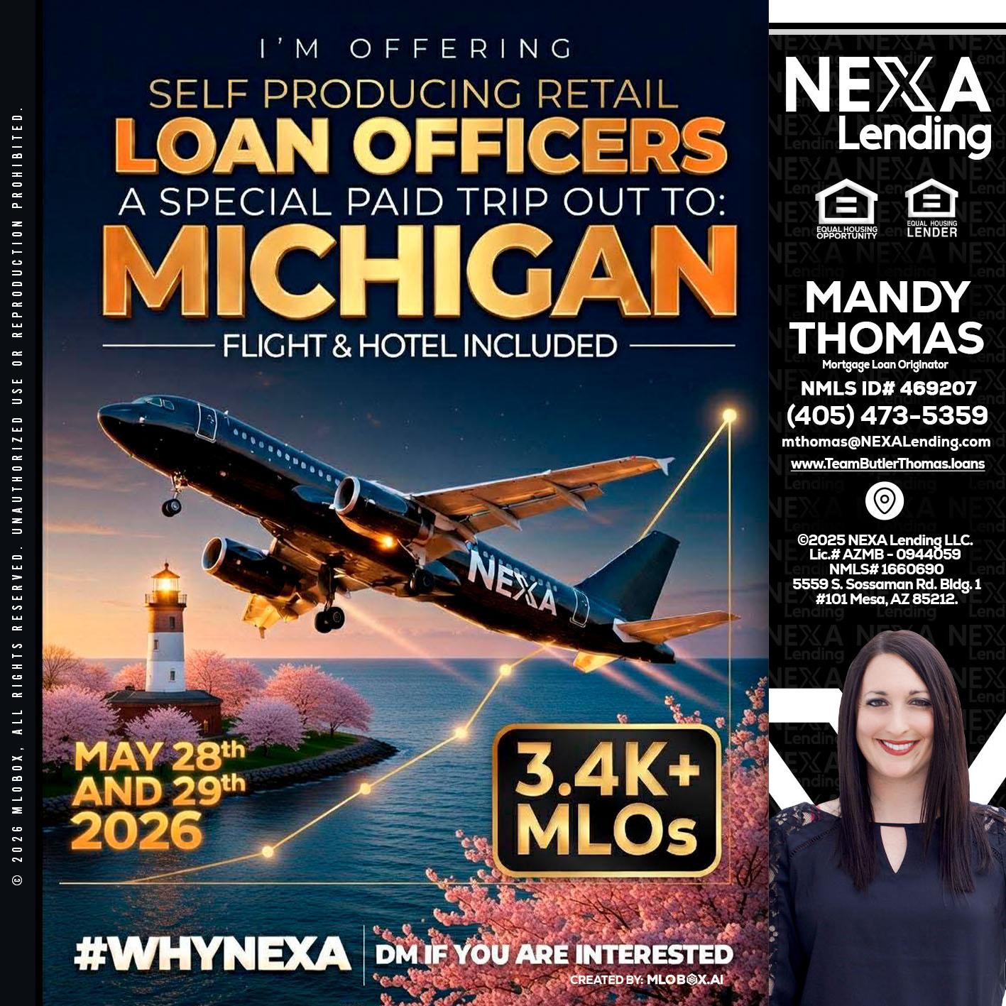 MICHIGAN TRIP - Mandy Thomas -Branch Manager