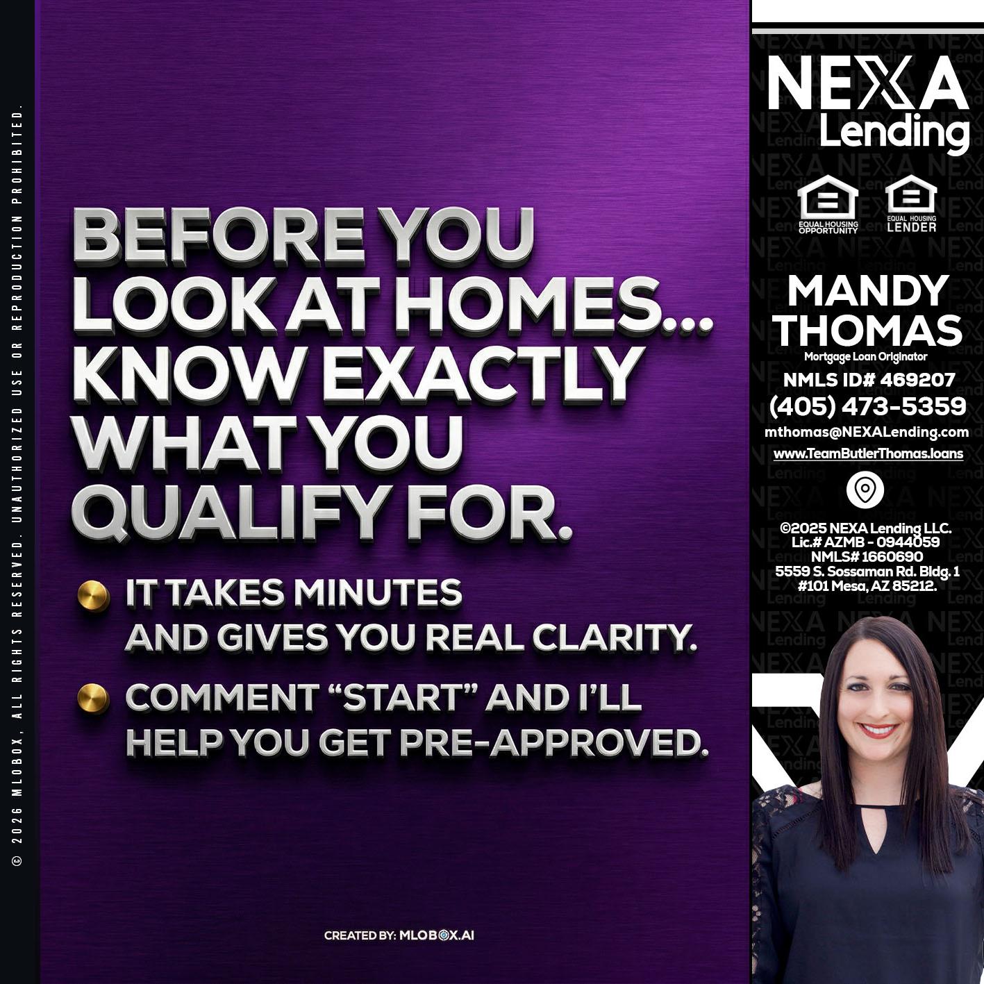 BEFORE YOU - Mandy Thomas -Branch Manager