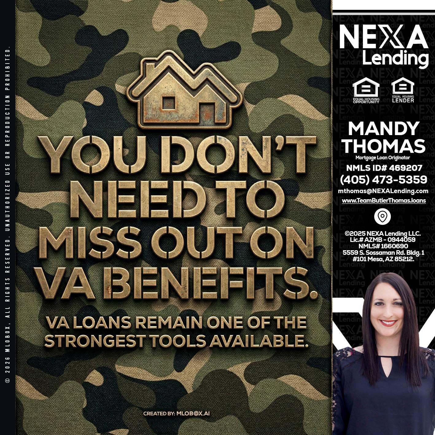 you don't need - Mandy Thomas -Branch Manager