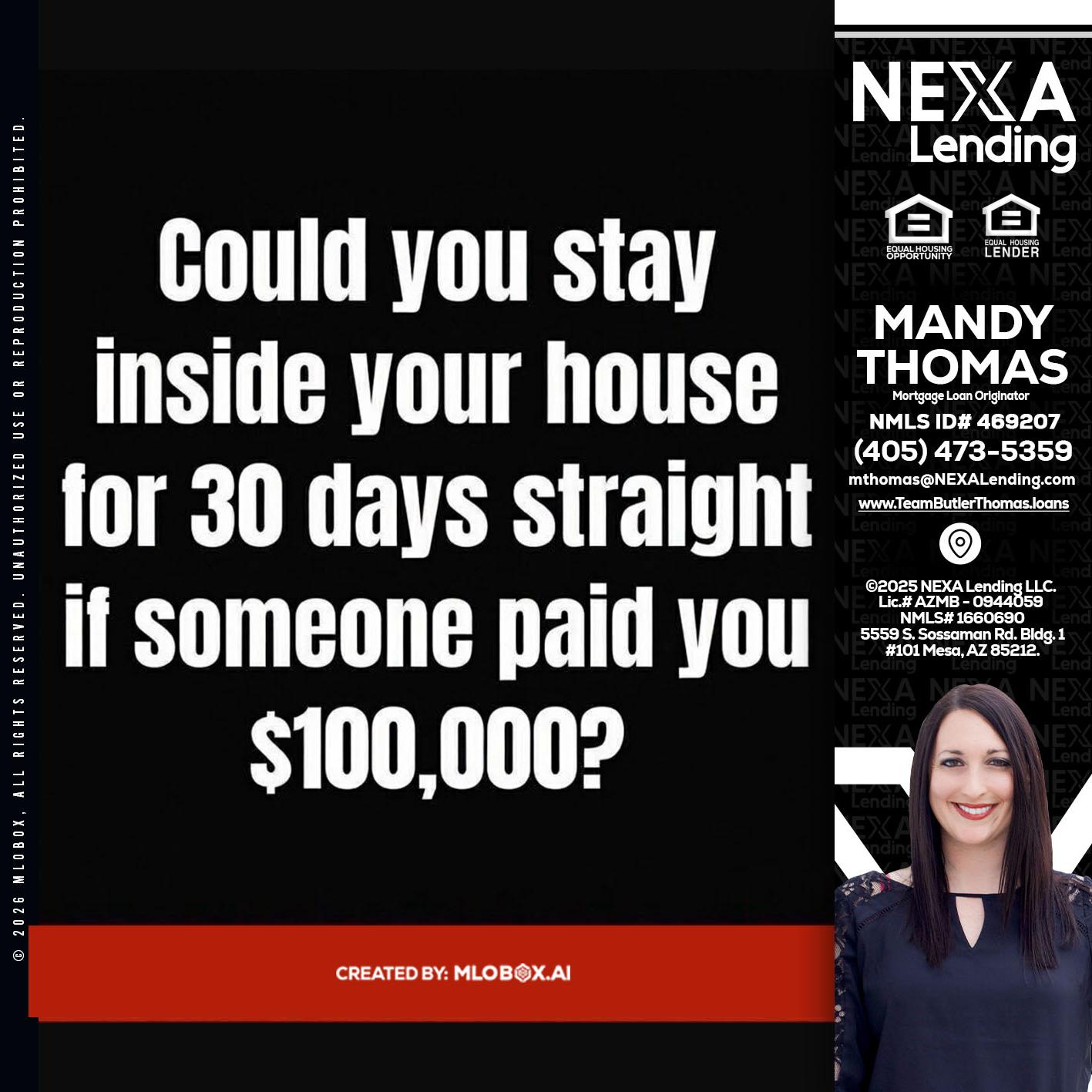 COULD YOU STAY - Mandy Thomas -Branch Manager