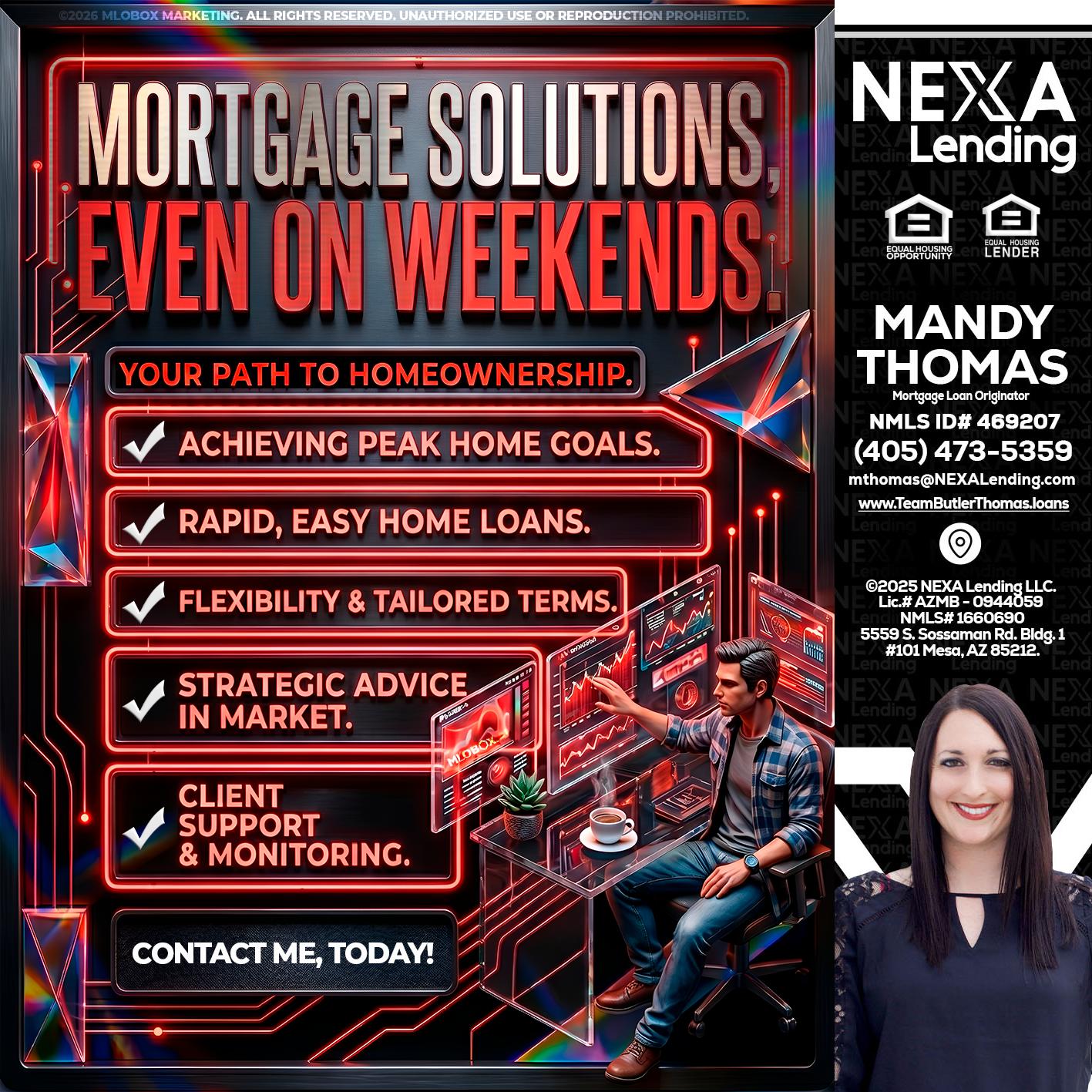 WEEKEND SOLUTIONS - Mandy Thomas -Branch Manager