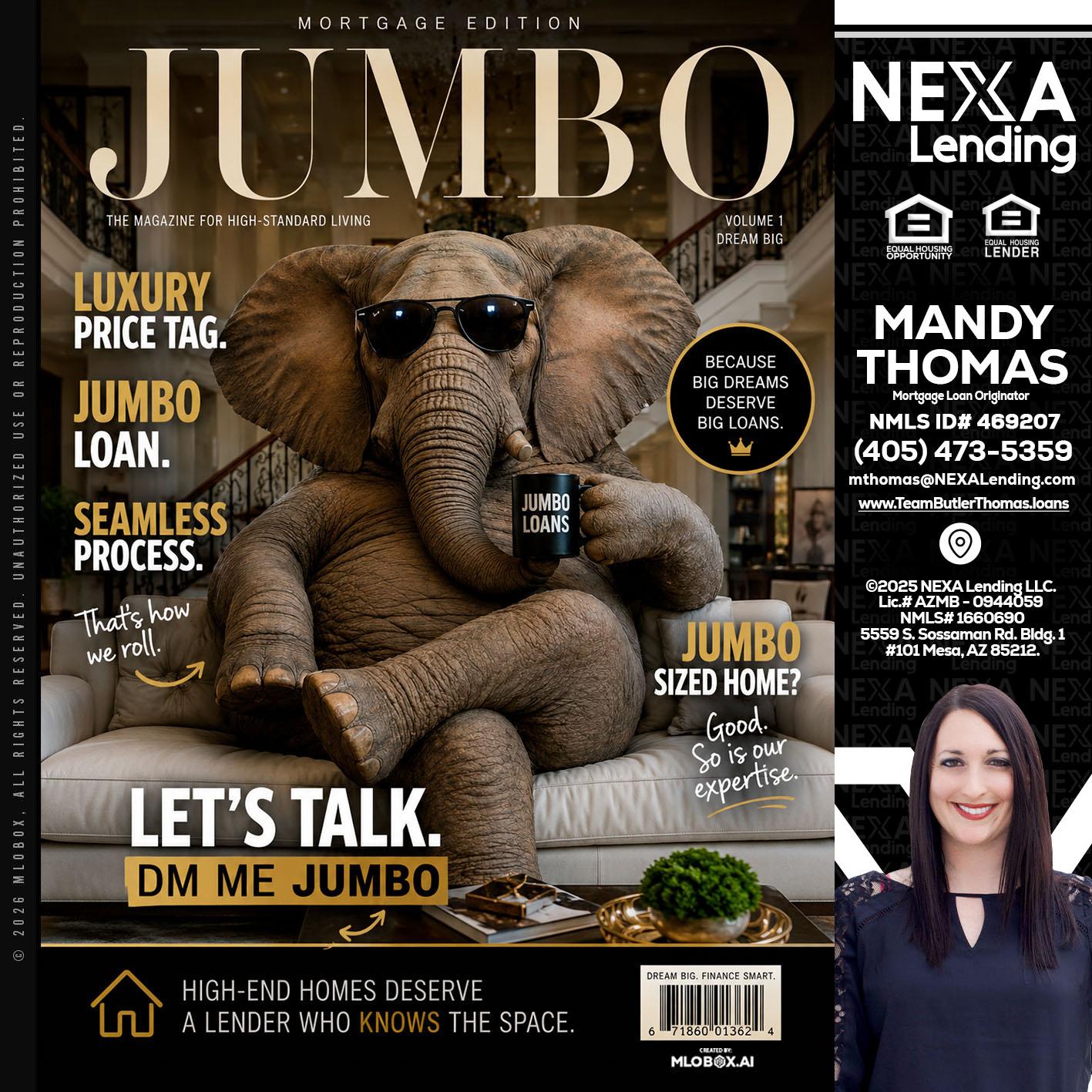 JUMBO LOANS - Mandy Thomas -Branch Manager