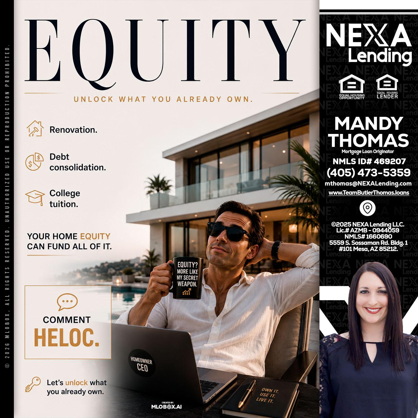 EQUITY - Mandy Thomas -Branch Manager