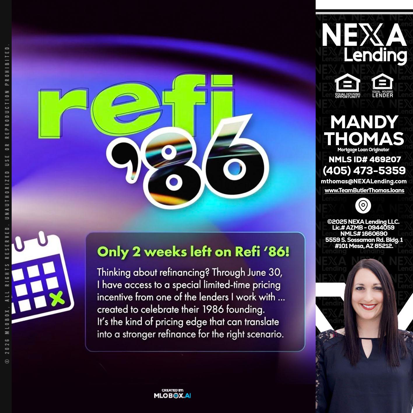 REFI 86 - Mandy Thomas -Branch Manager