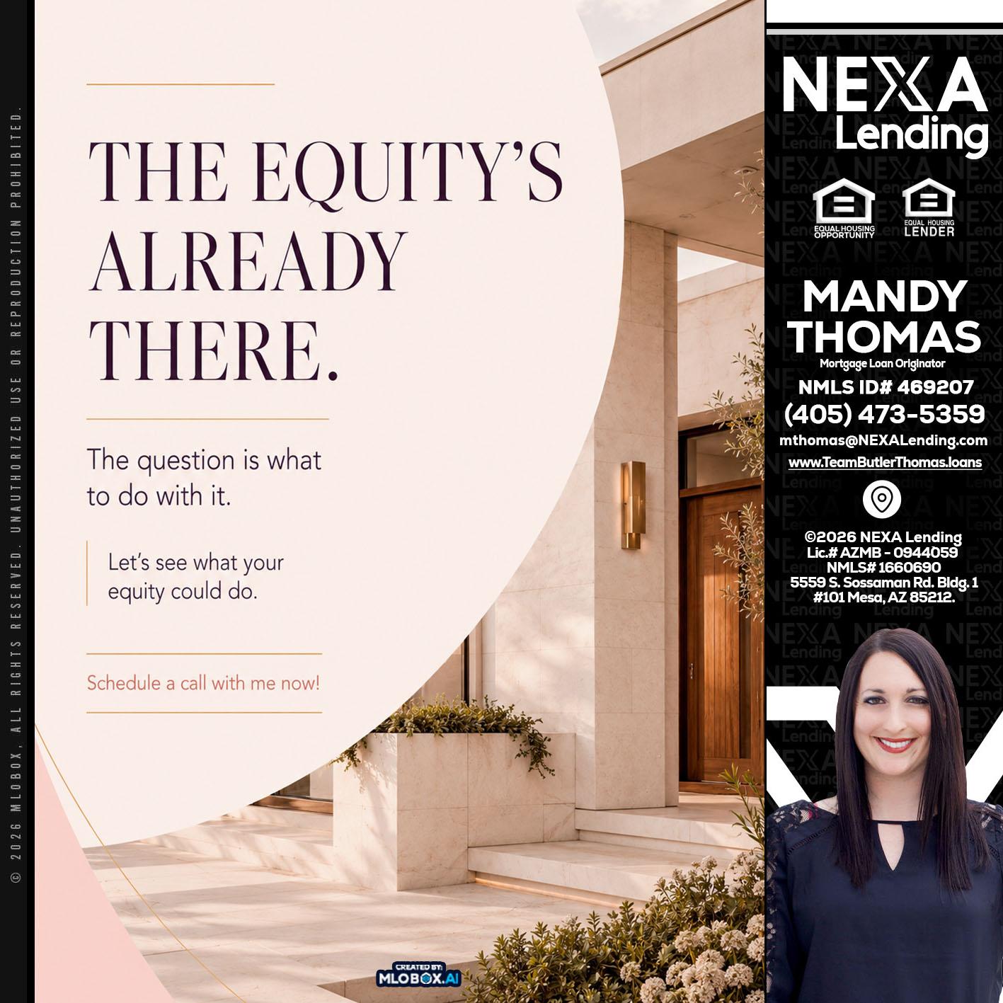 THE EQUITY'S - Mandy Thomas -Branch Manager