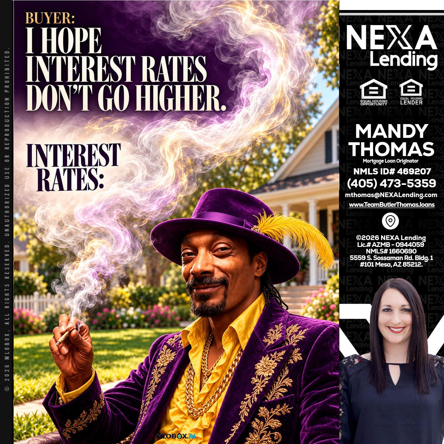 I HOPE RATES - Mandy Thomas -Branch Manager