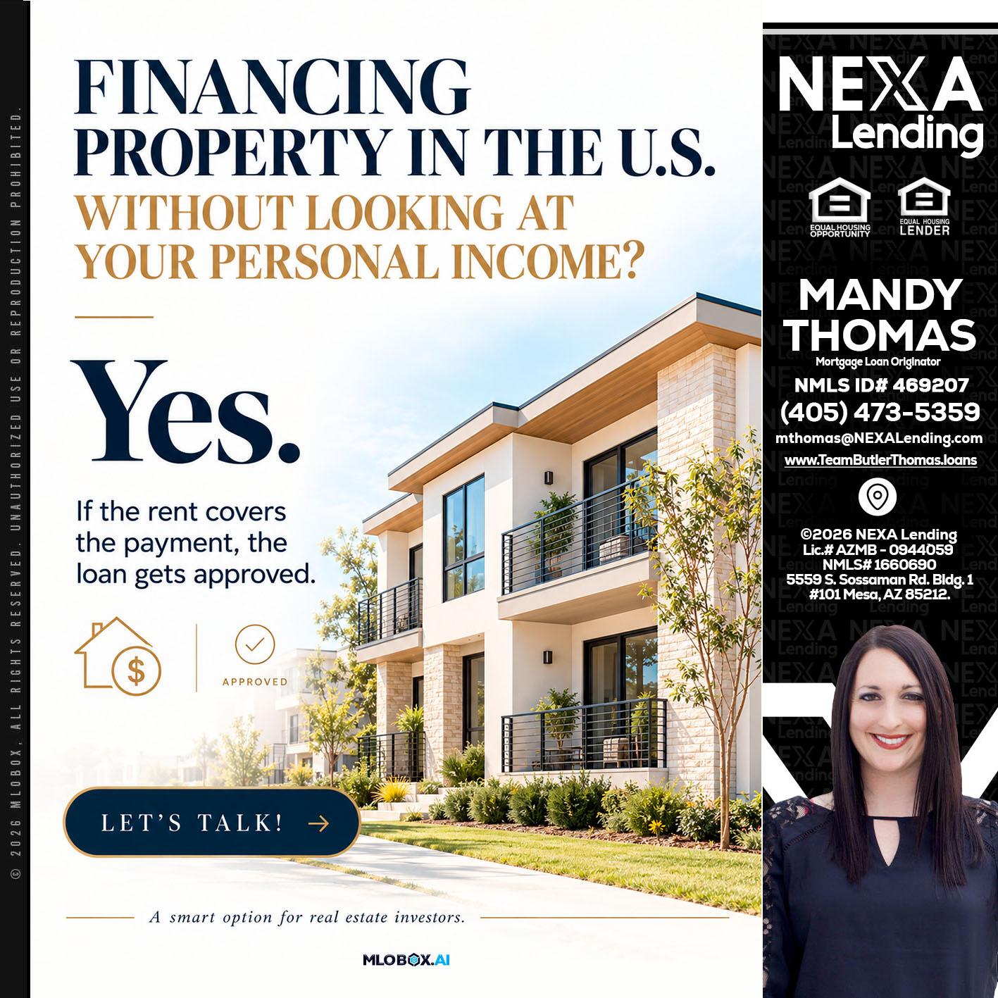 FINANCING - Mandy Thomas -Branch Manager