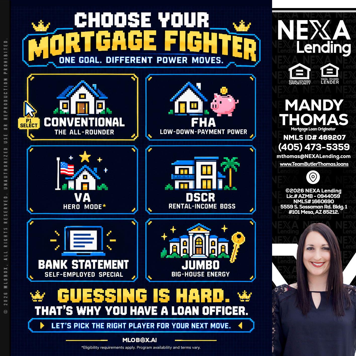CHOOSE YOUR MORTGAGE - Mandy Thomas -Branch Manager