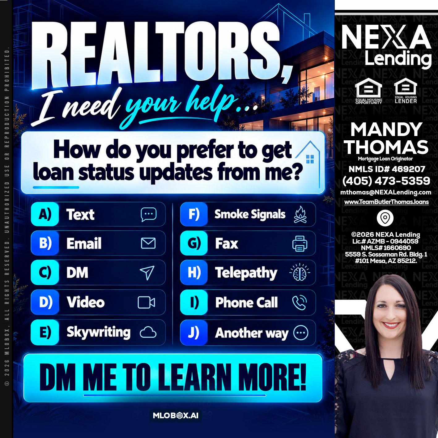 REALTORS - Mandy Thomas -Branch Manager